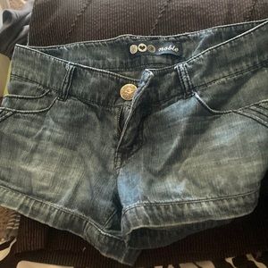 denim shorts